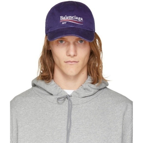 Balenciaga x Colette 2017 Logo Embroidered Campaign Hat Blue *FULL PACKAGING* - Picture 14 of 16